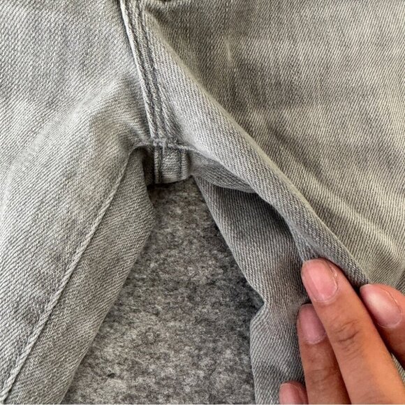 Mother “The Looker” Skinny Jeans Holy Smokes Grey Distressed Size 26 - Picture 7 of 16